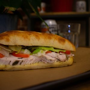 schiacciata poulet mayo-moutarde