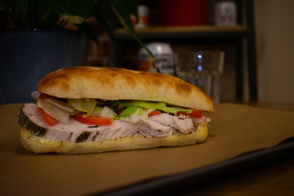schiacciata poulet mayo-moutarde